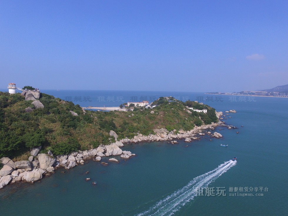 巽寮灣游艇碼頭→巽寮灣三角洲島→巽寮灣游艇碼頭 巽寮灣游艇碼頭→巽寮灣三角洲島→巽寮灣游艇碼頭